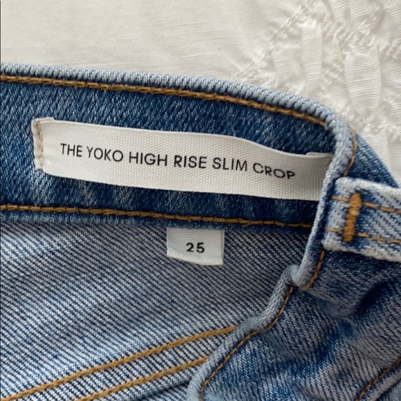 Aritzia Denim Forum High Rise Slim Cropped Jeans - Picture 2 of 5